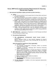 rr 7-2012|Venue, BIR Forms and Documentary Requirements For Securing .